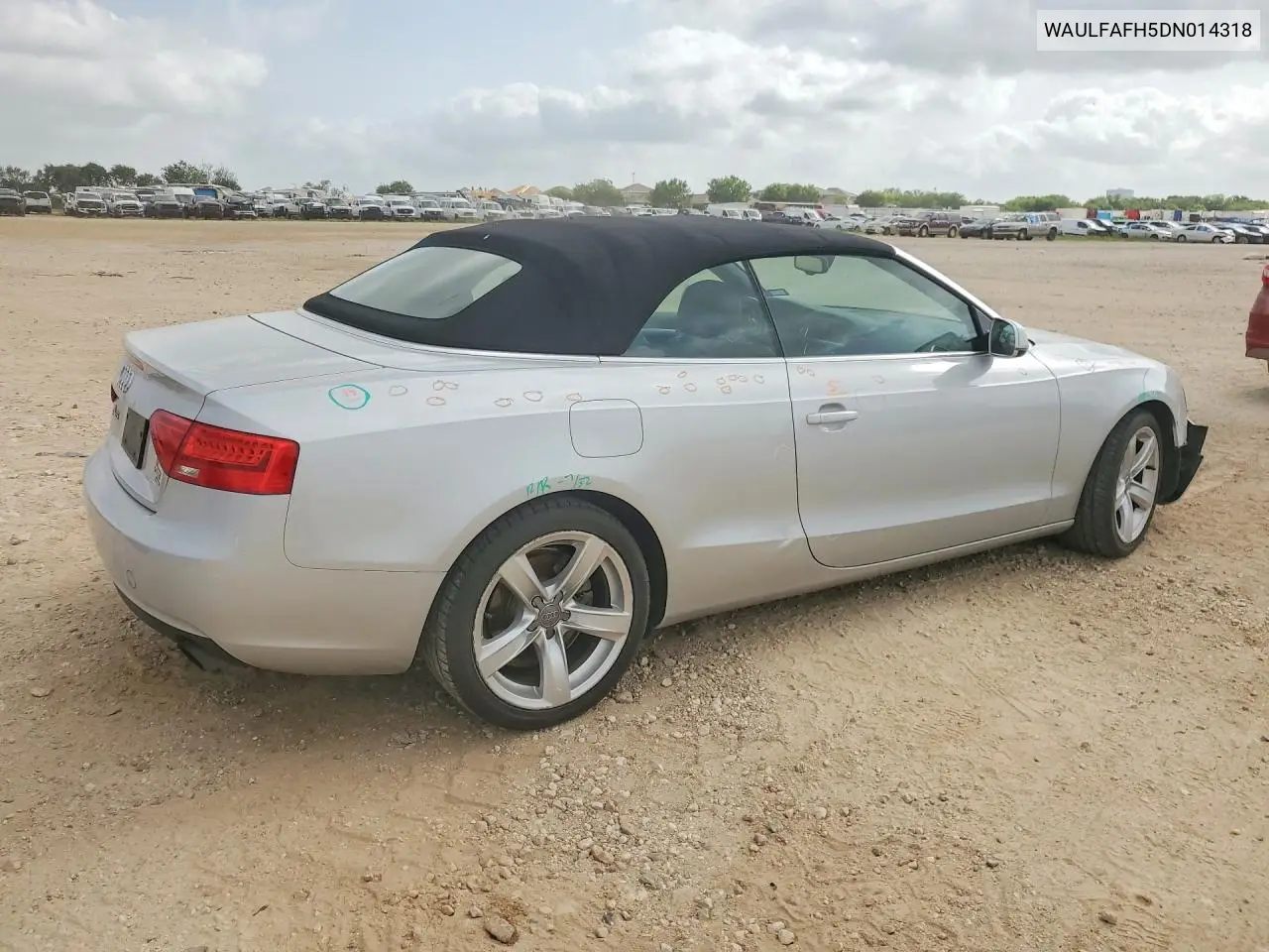 2013 Audi A5 Premium Plus VIN: WAULFAFH5DN014318 Lot: 59064306