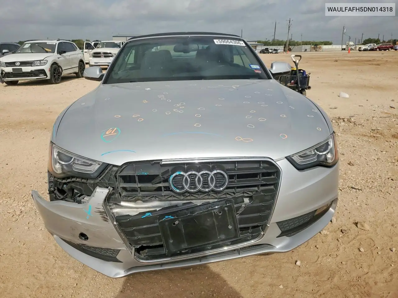 2013 Audi A5 Premium Plus VIN: WAULFAFH5DN014318 Lot: 59064306
