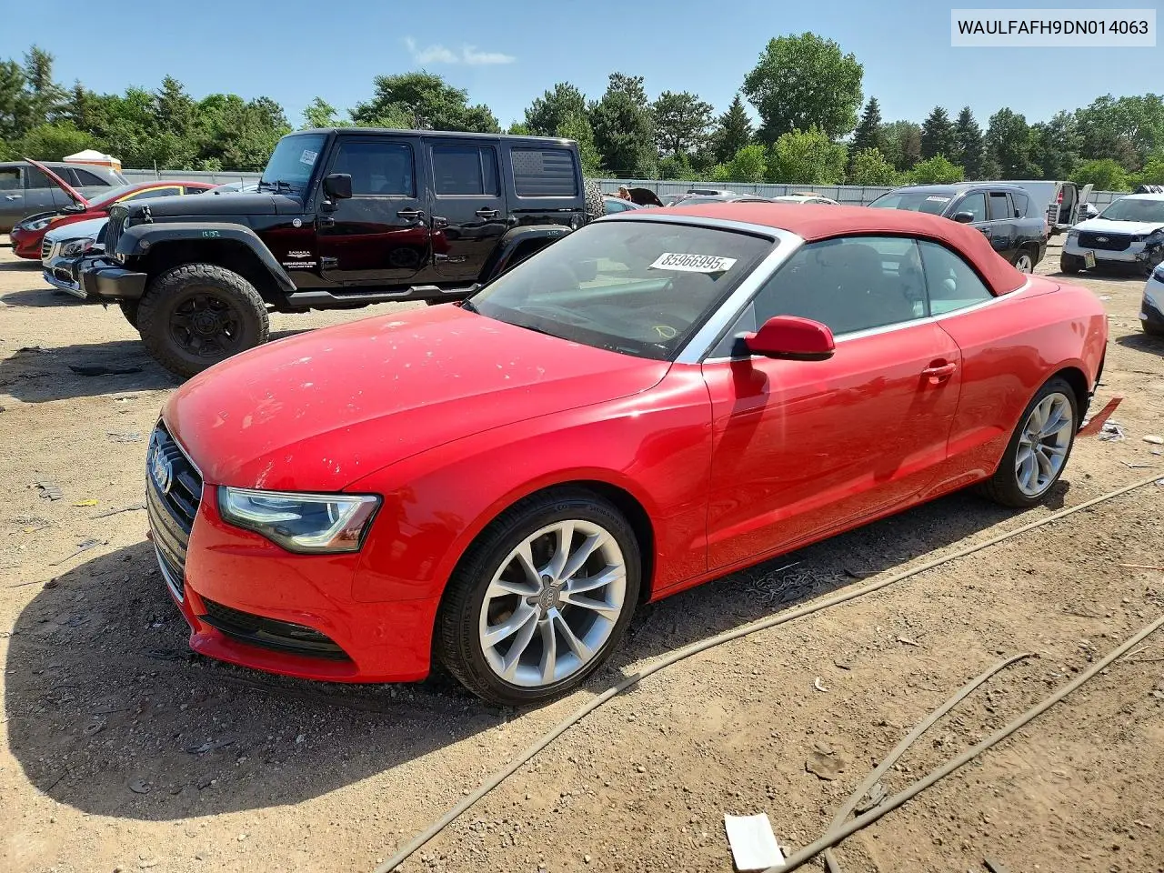 2013 Audi A5 Premium Plus VIN: WAULFAFH9DN014063 Lot: 85966995