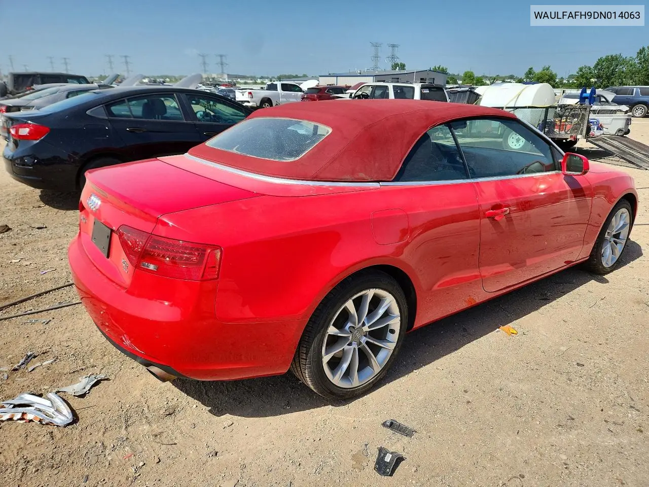 2013 Audi A5 Premium Plus VIN: WAULFAFH9DN014063 Lot: 85966995