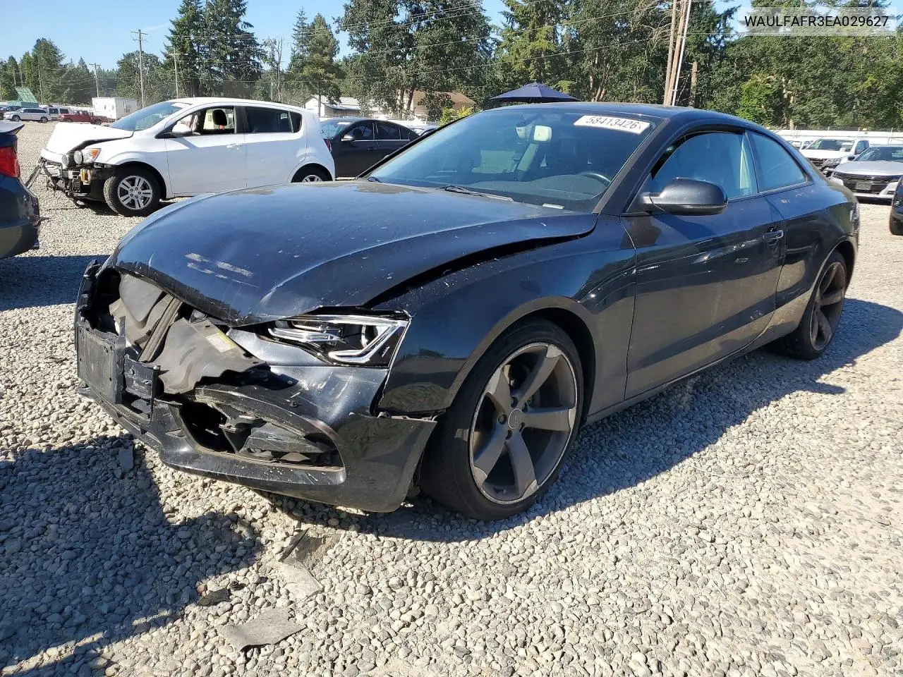 2014 Audi A5 Premium Plus VIN: WAULFAFR3EA029627 Lot: 58413426