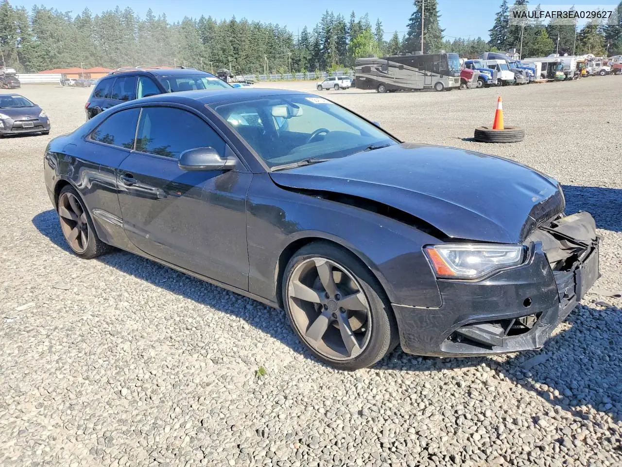 2014 Audi A5 Premium Plus VIN: WAULFAFR3EA029627 Lot: 58413426
