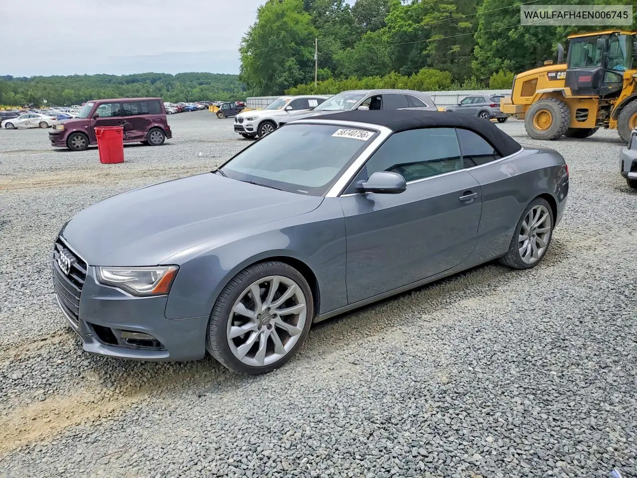 2014 Audi A5 Premium Plus VIN: WAULFAFH4EN006745 Lot: 58740756