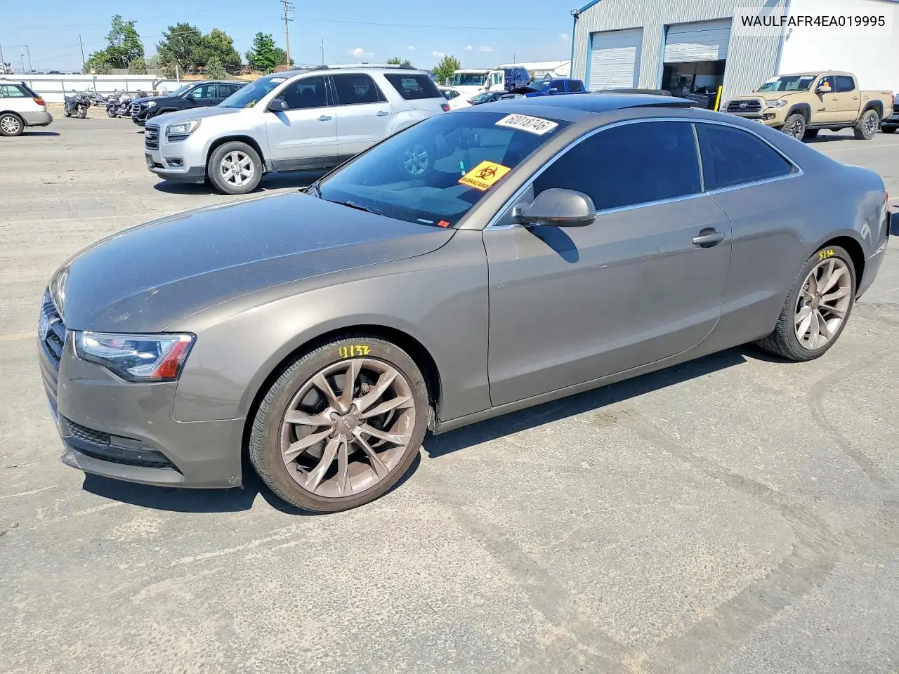 2014 Audi A5 Premium Plus VIN: WAULFAFR4EA019995 Lot: 60018746