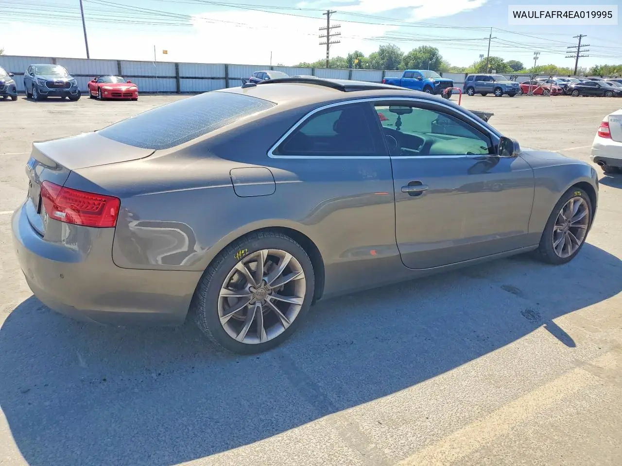 2014 Audi A5 Premium Plus VIN: WAULFAFR4EA019995 Lot: 60018746