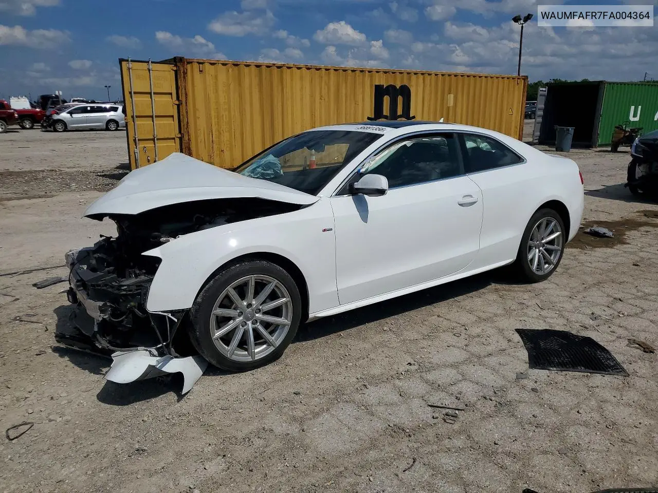 2015 Audi A5 Premium Plus VIN: WAUMFAFR7FA004364 Lot: 56891356
