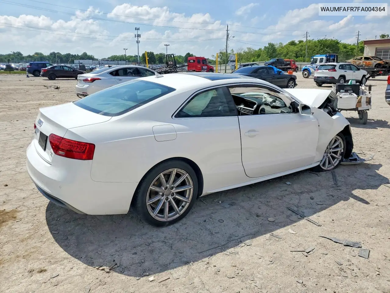 2015 Audi A5 Premium Plus VIN: WAUMFAFR7FA004364 Lot: 56891356