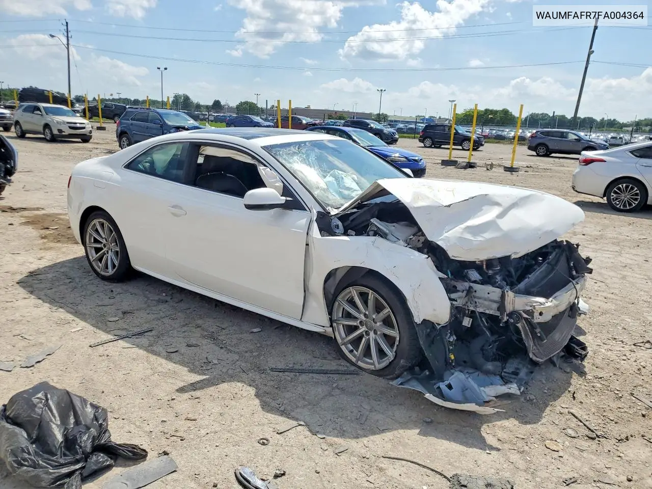 2015 Audi A5 Premium Plus VIN: WAUMFAFR7FA004364 Lot: 56891356