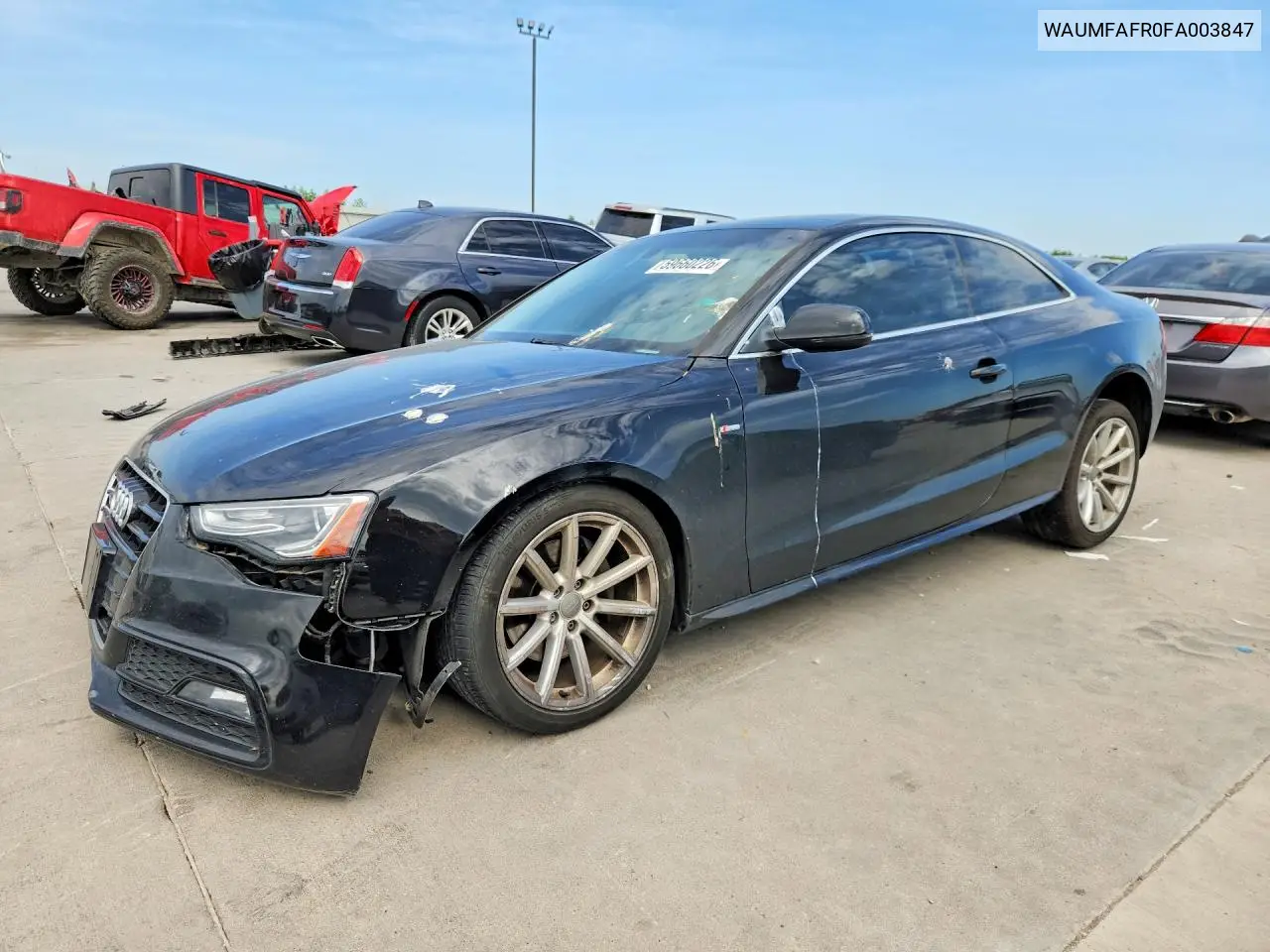 2015 Audi A5 Premium Plus VIN: WAUMFAFR0FA003847 Lot: 59660226