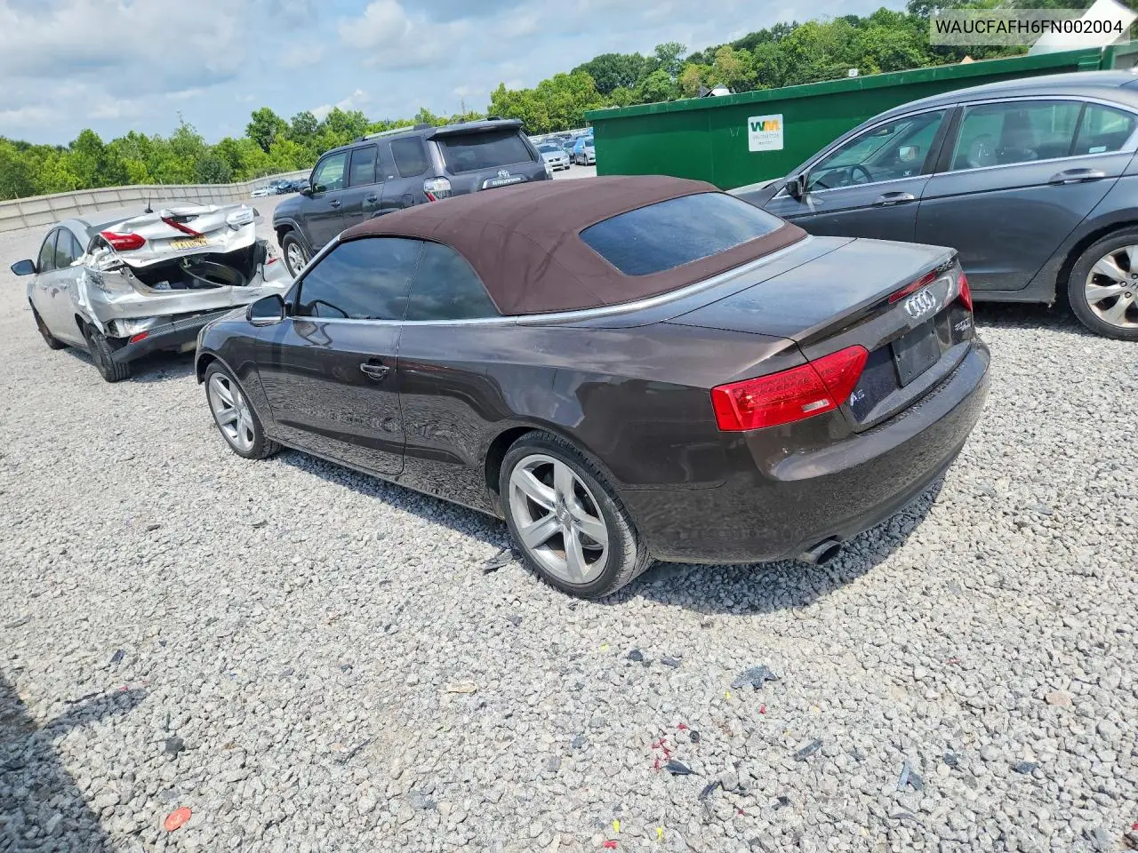 2015 Audi A5 Premium VIN: WAUCFAFH6FN002004 Lot: 60261626