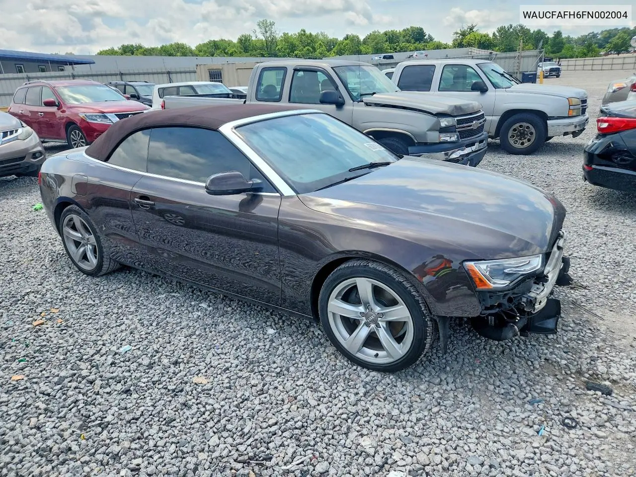 2015 Audi A5 Premium VIN: WAUCFAFH6FN002004 Lot: 60261626