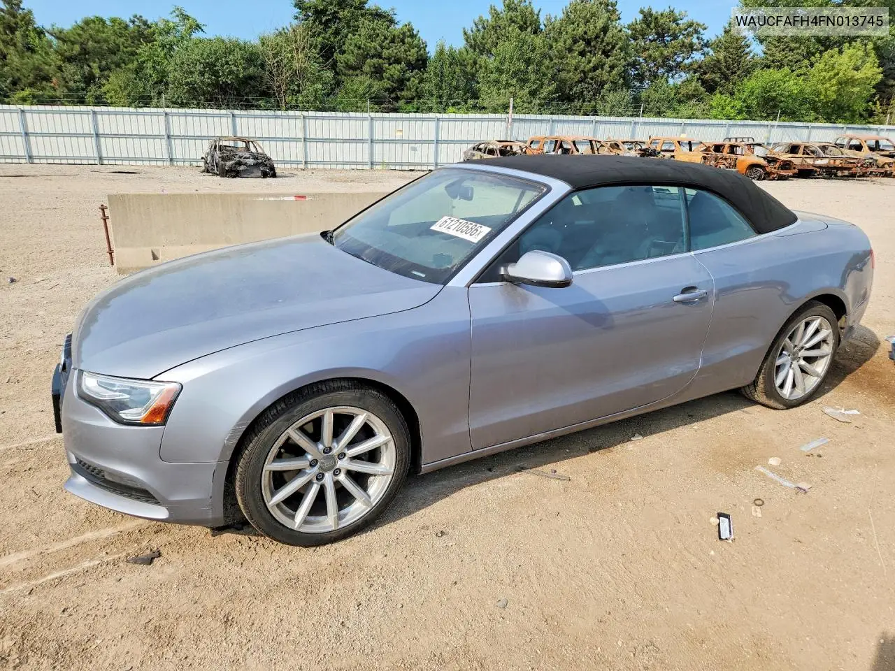 2015 Audi A5 Premium VIN: WAUCFAFH4FN013745 Lot: 61210586