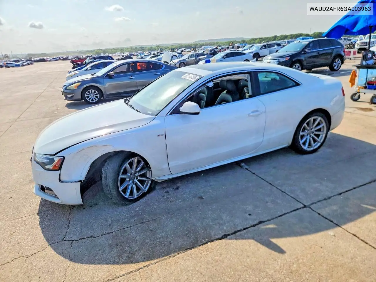 2016 Audi A5 Quattro VIN: WAUD2AFR6GA003963 Lot: 58215756