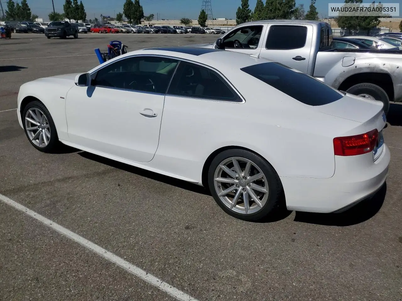 2016 Audi A5 Premium Plus S-Line VIN: WAUD2AFR7GA005351 Lot: 59321966
