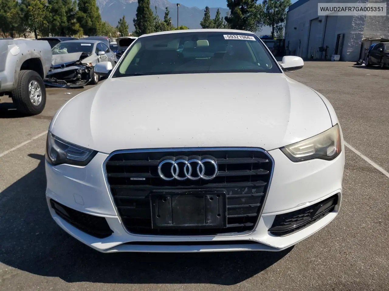 2016 Audi A5 Premium Plus S-Line VIN: WAUD2AFR7GA005351 Lot: 59321966