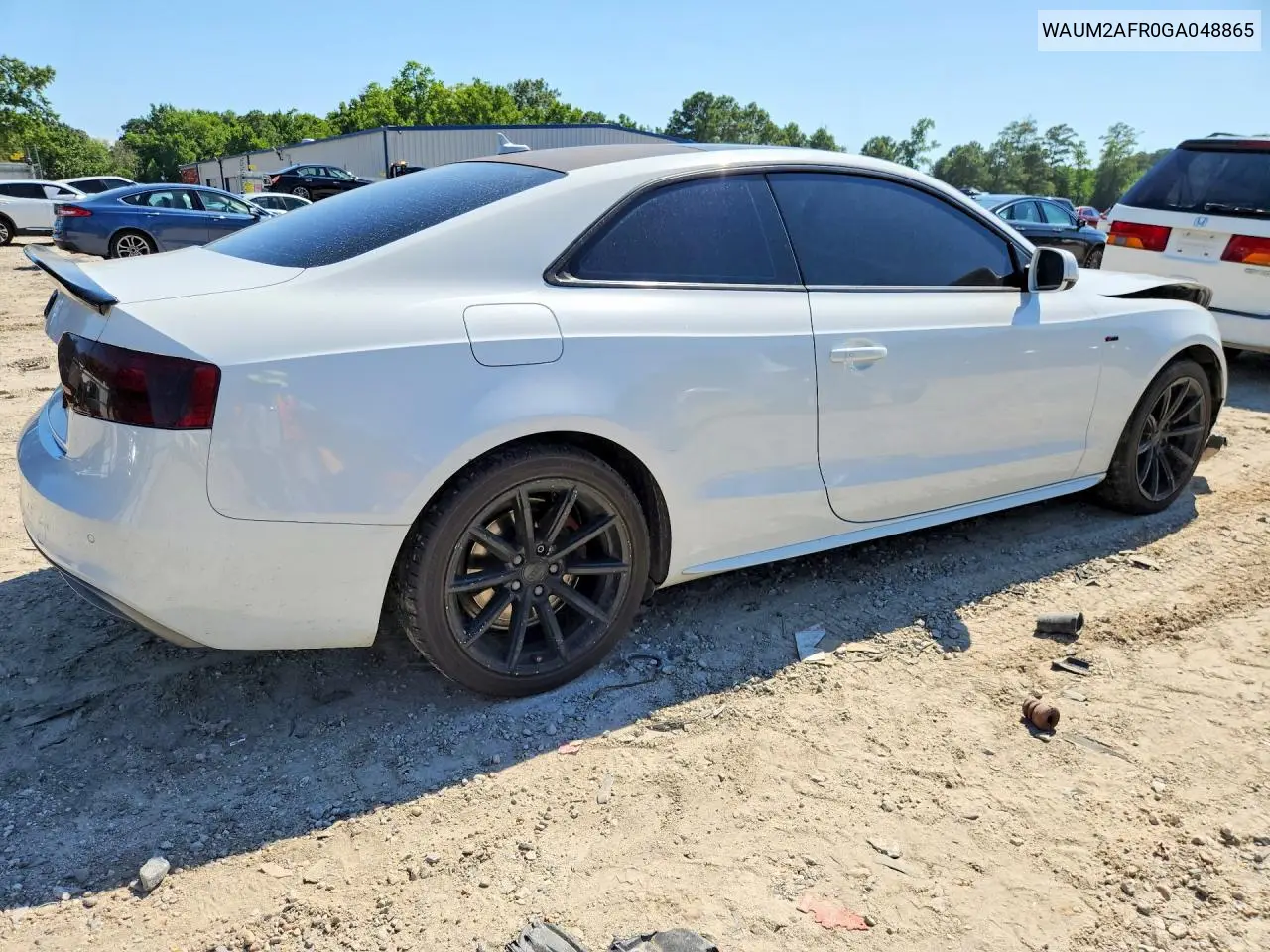 2016 Audi A5 Premium Plus S-Line VIN: WAUM2AFR0GA048865 Lot: 60920846