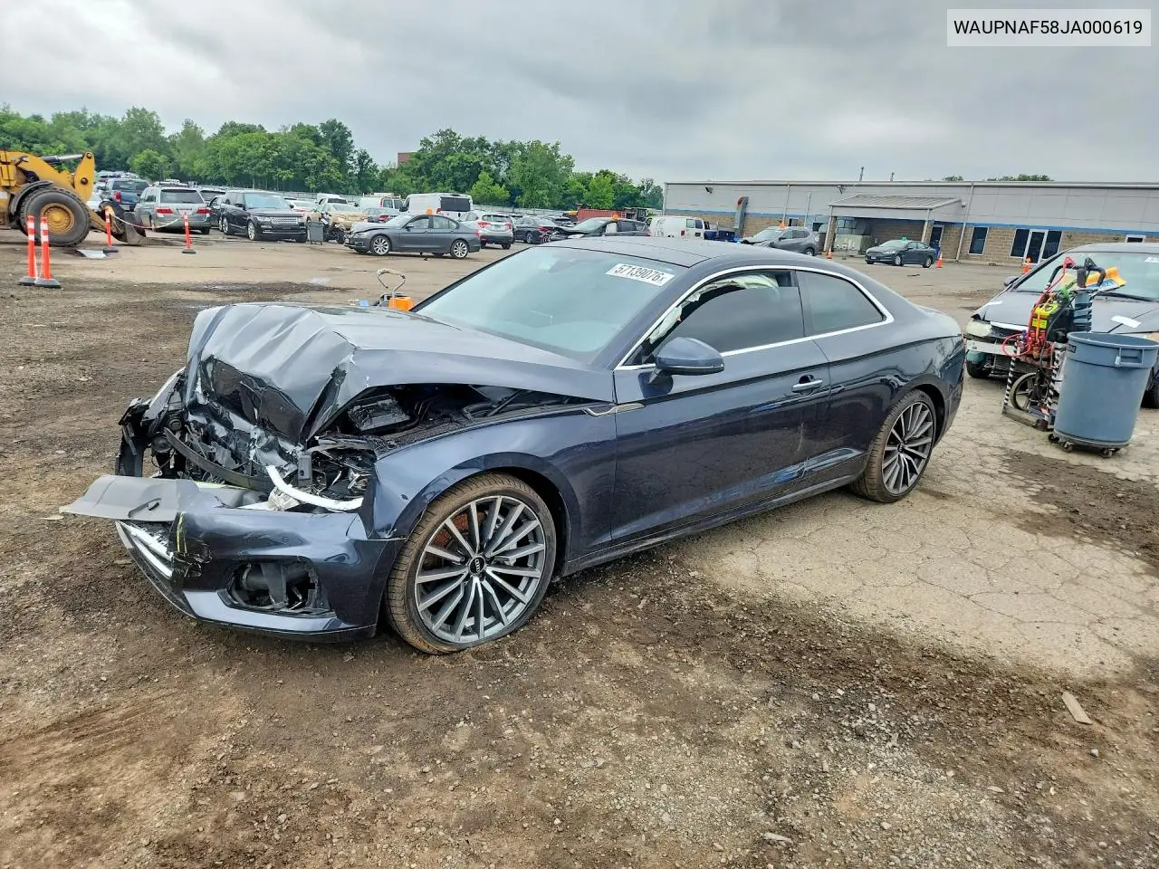 2018 Audi A5 Premium Plus VIN: WAUPNAF58JA000619 Lot: 57139076