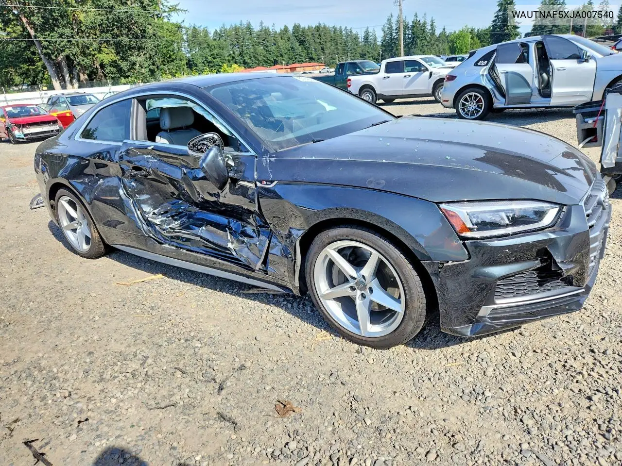2018 Audi A5 2.0T Prm VIN: WAUTNAF5XJA007540 Lot: 57248886