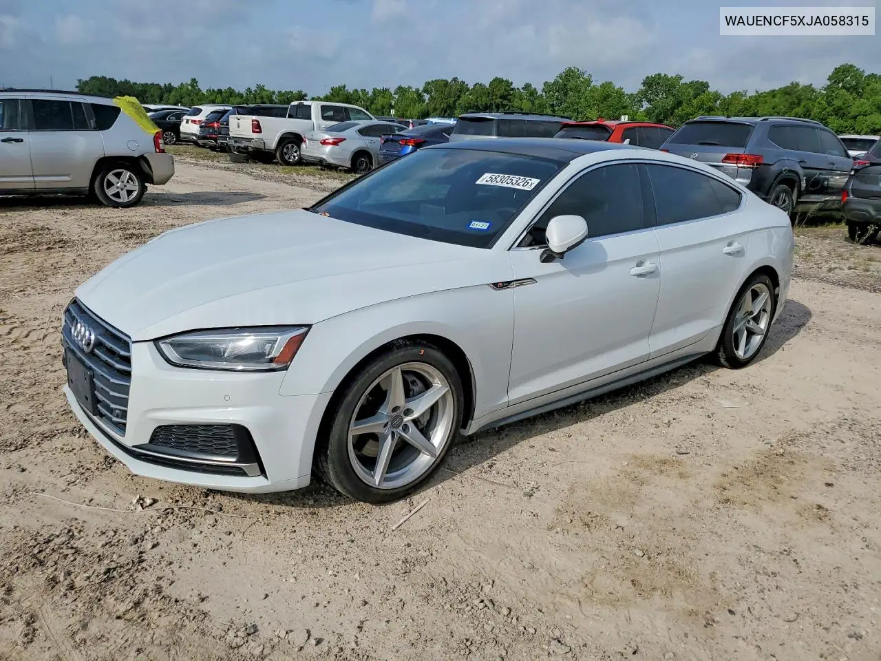 WAUENCF5XJA058315 2018 Audi A5 Premium Plus S-Line