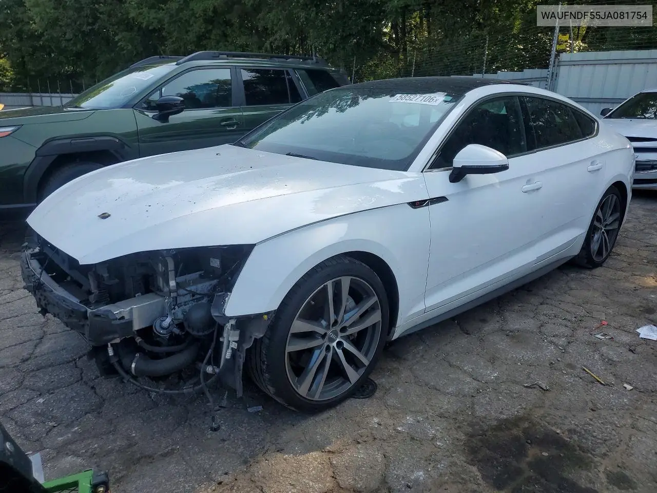 2018 Audi A5 Prestige S-Line VIN: WAUFNDF55JA081754 Lot: 58527106
