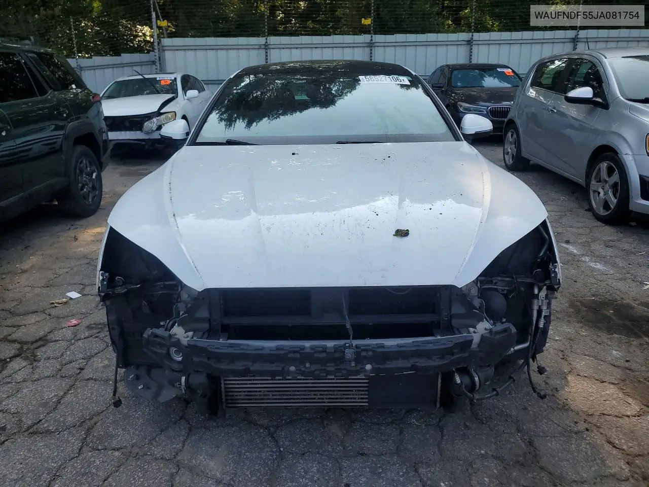 2018 Audi A5 Prestige S-Line VIN: WAUFNDF55JA081754 Lot: 58527106