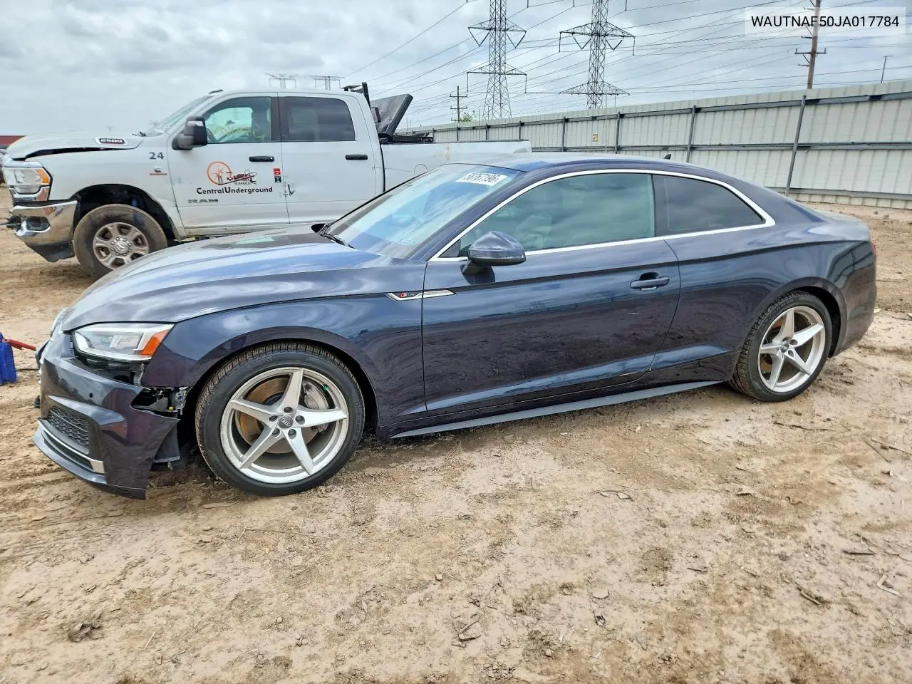 2018 Audi A5 Premium Plus S-Line VIN: WAUTNAF50JA017784 Lot: 58767196