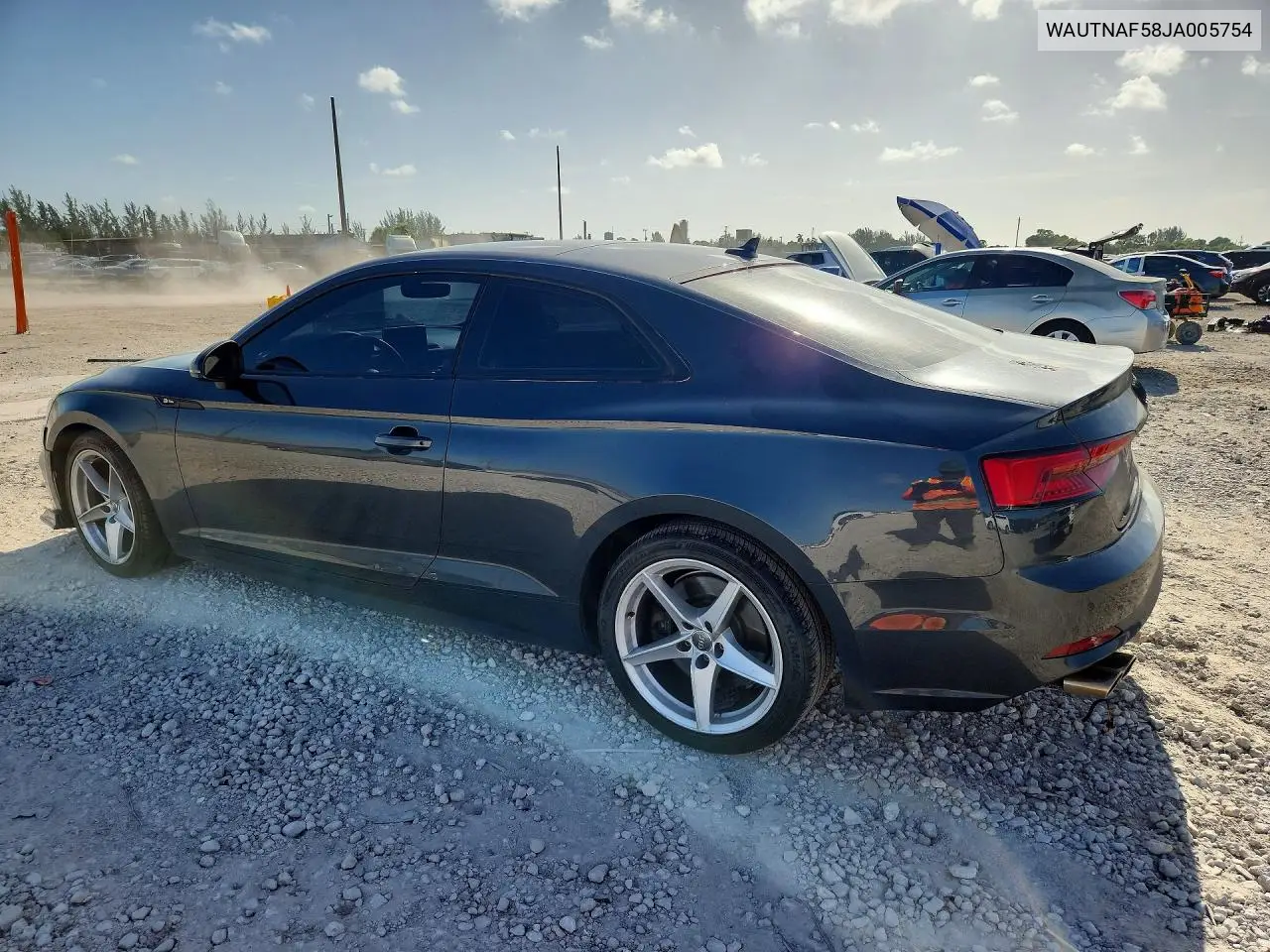 2018 Audi A5 Premium Plus S-Line VIN: WAUTNAF58JA005754 Lot: 59406856