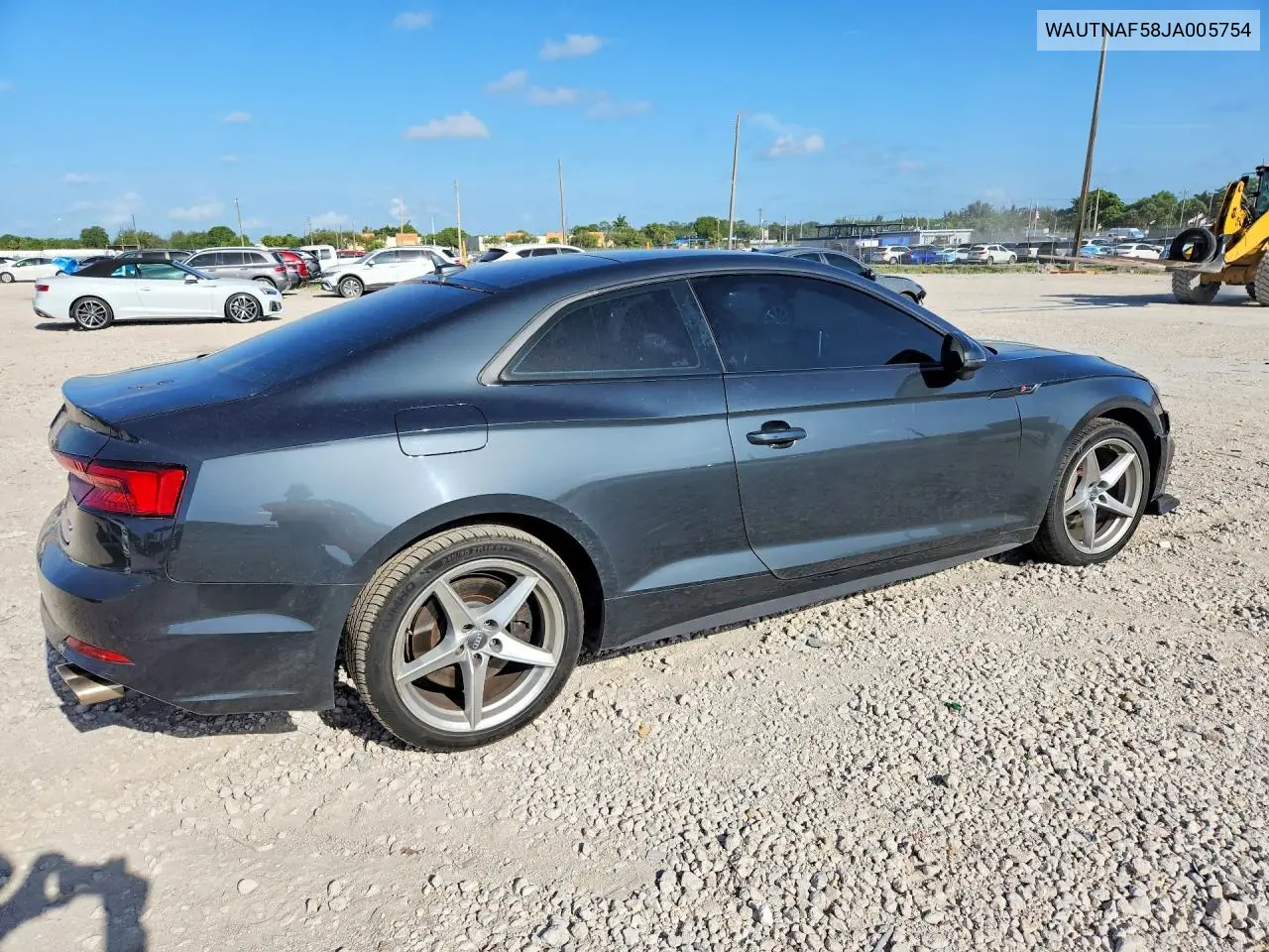 2018 Audi A5 Premium Plus S-Line VIN: WAUTNAF58JA005754 Lot: 59406856