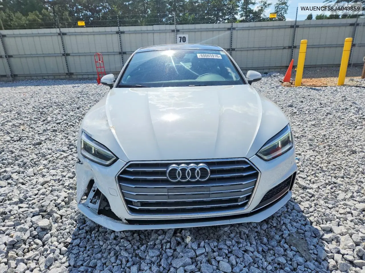 2018 Audi A5 Premium Plus S-Line VIN: WAUENCF58JA043859 Lot: 60065916