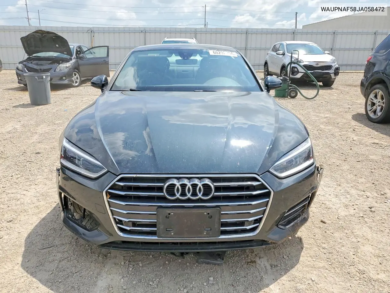 2018 Audi A5 Premium Plus VIN: WAUPNAF58JA058472 Lot: 60292396