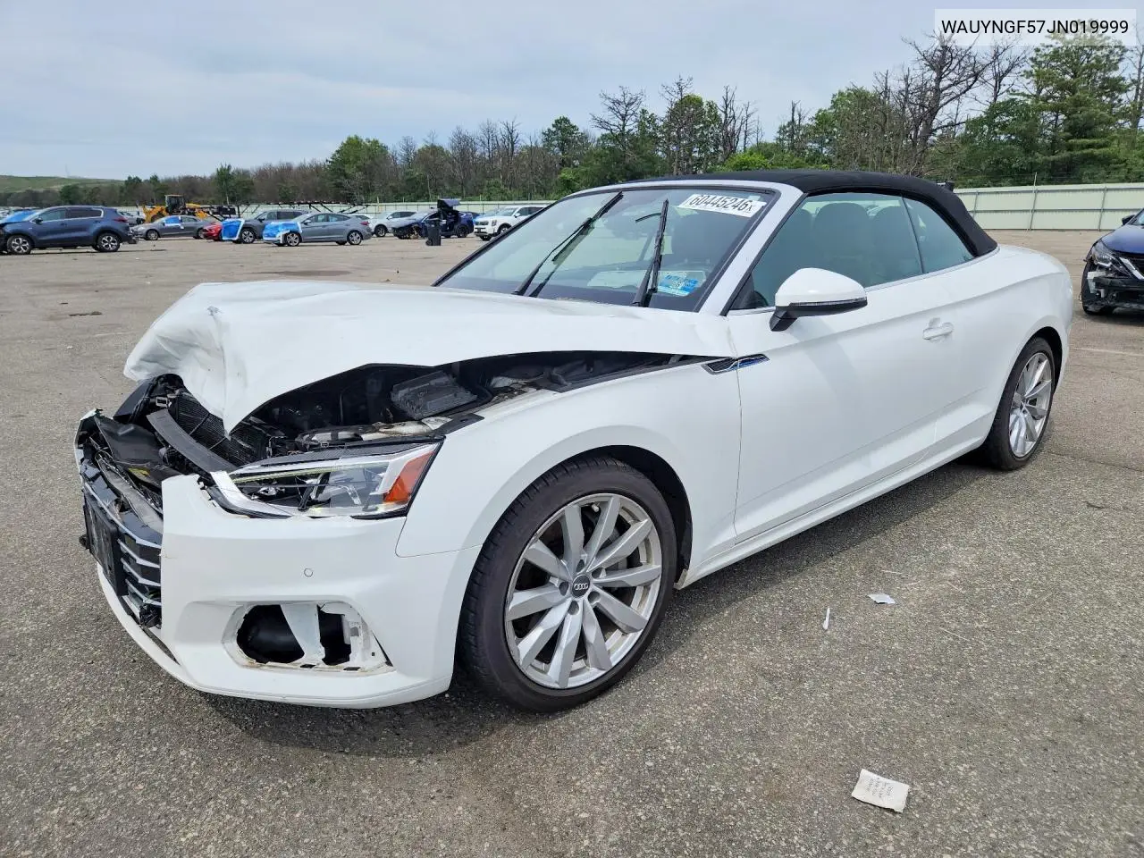 2018 Audi A5 Premium Plus VIN: WAUYNGF57JN019999 Lot: 60445246
