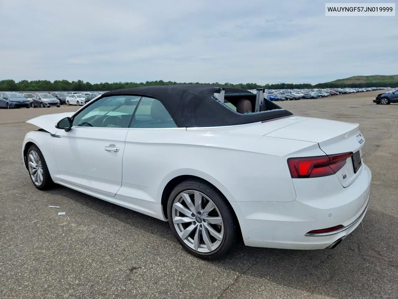 2018 Audi A5 Premium Plus VIN: WAUYNGF57JN019999 Lot: 60445246