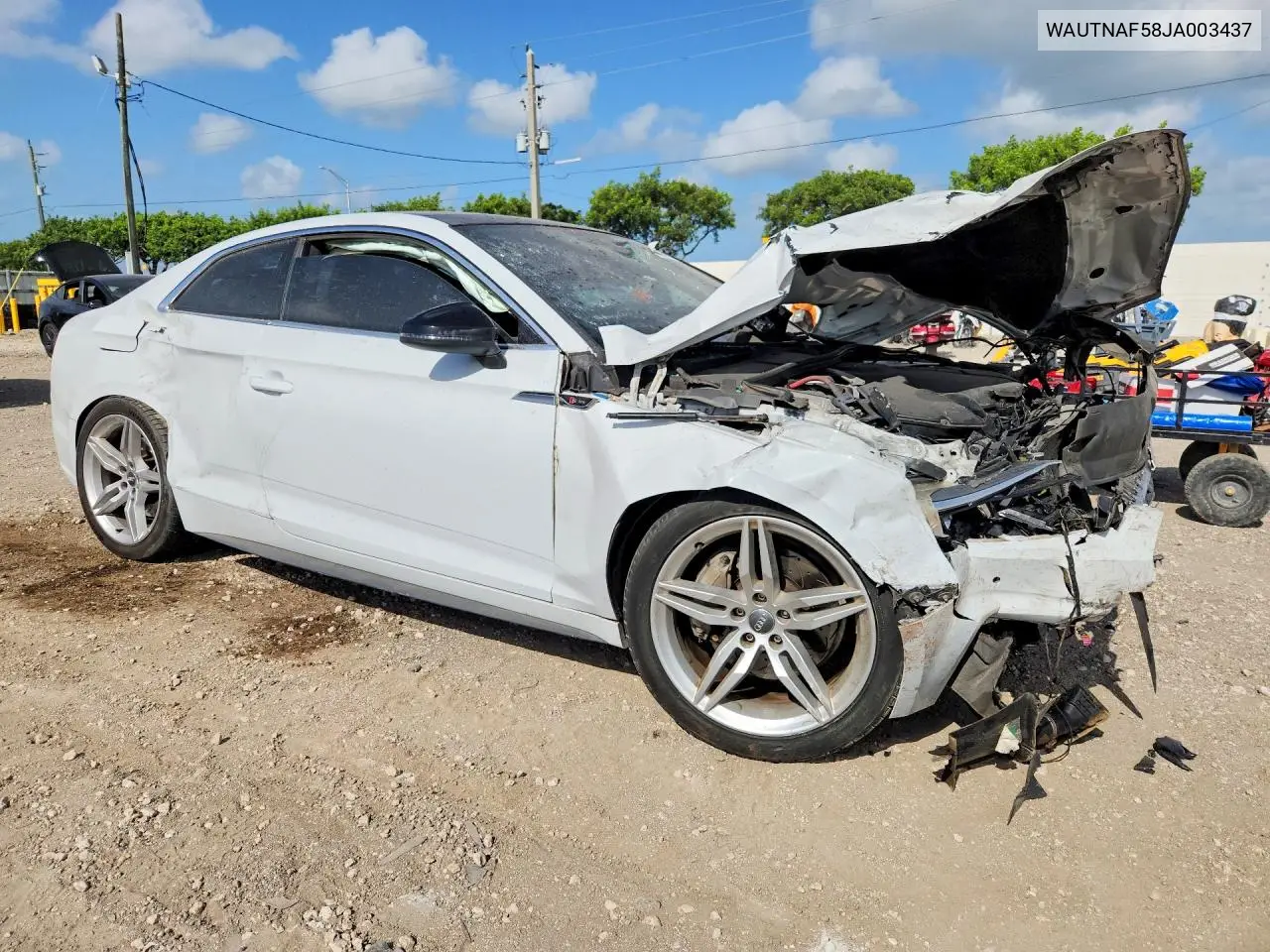 2018 Audi A5 Premium Plus S-Line VIN: WAUTNAF58JA003437 Lot: 60465866