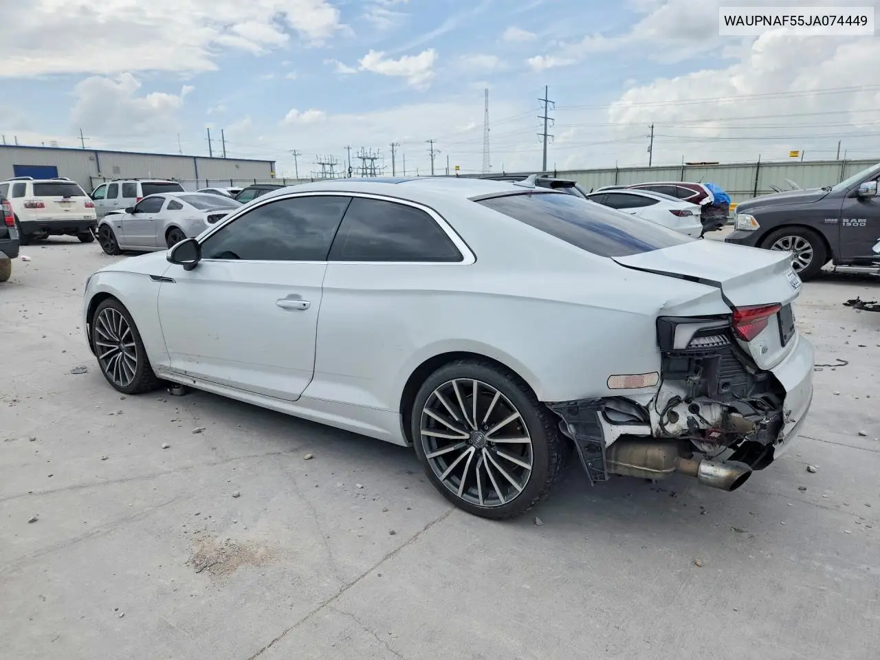 2018 Audi A5 Premium Plus VIN: WAUPNAF55JA074449 Lot: 60482056