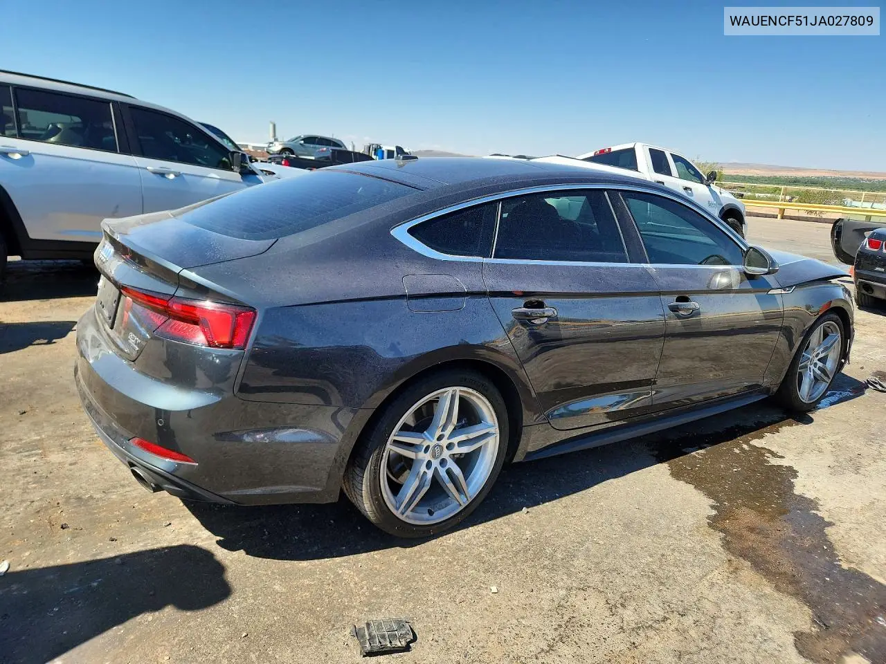 2018 Audi A5 Premium Plus S-Line VIN: WAUENCF51JA027809 Lot: 60514326