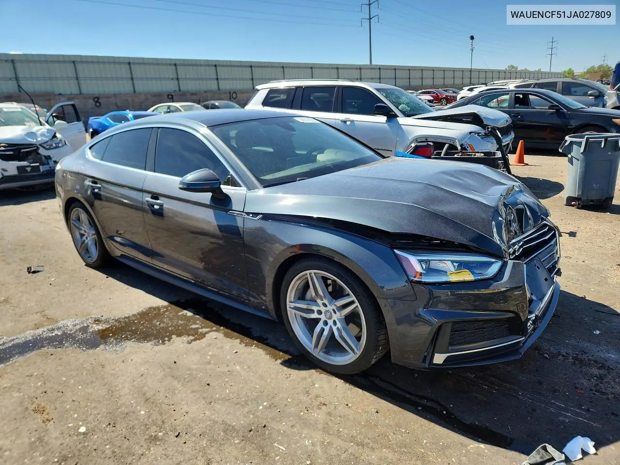 2018 Audi A5 Premium Plus S-Line VIN: WAUENCF51JA027809 Lot: 60514326