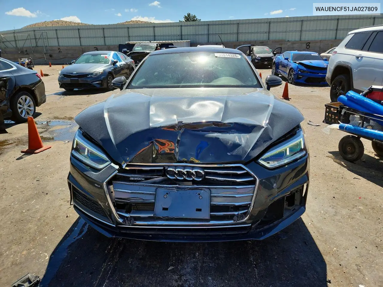 2018 Audi A5 Premium Plus S-Line VIN: WAUENCF51JA027809 Lot: 60514326