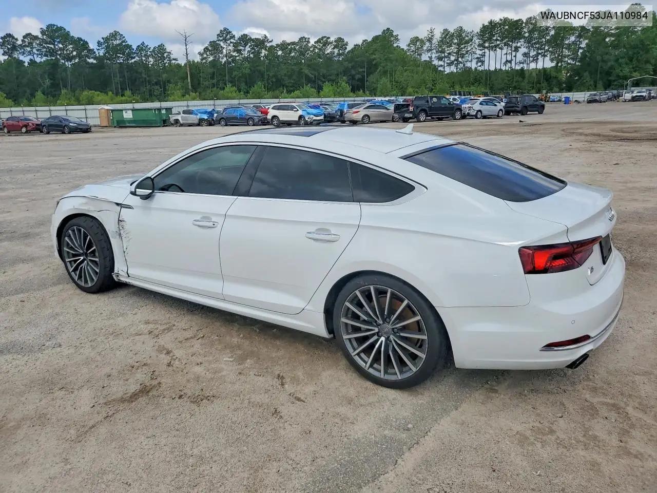 2018 Audi A5 Premium Plus VIN: WAUBNCF53JA110984 Lot: 60914606