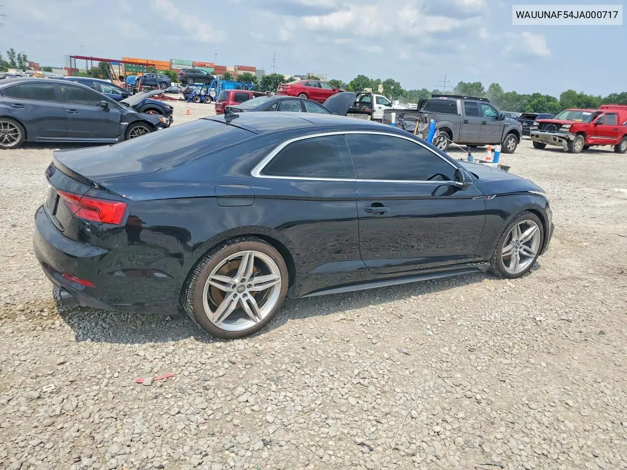 2018 Audi A5 Prestige S-Line VIN: WAUUNAF54JA000717 Lot: 61429486