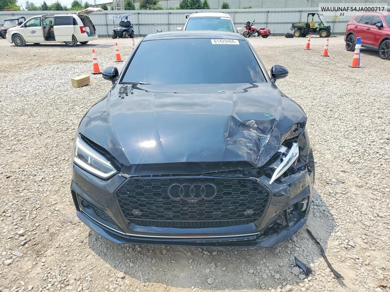 2018 Audi A5 Prestige S-Line VIN: WAUUNAF54JA000717 Lot: 61429486