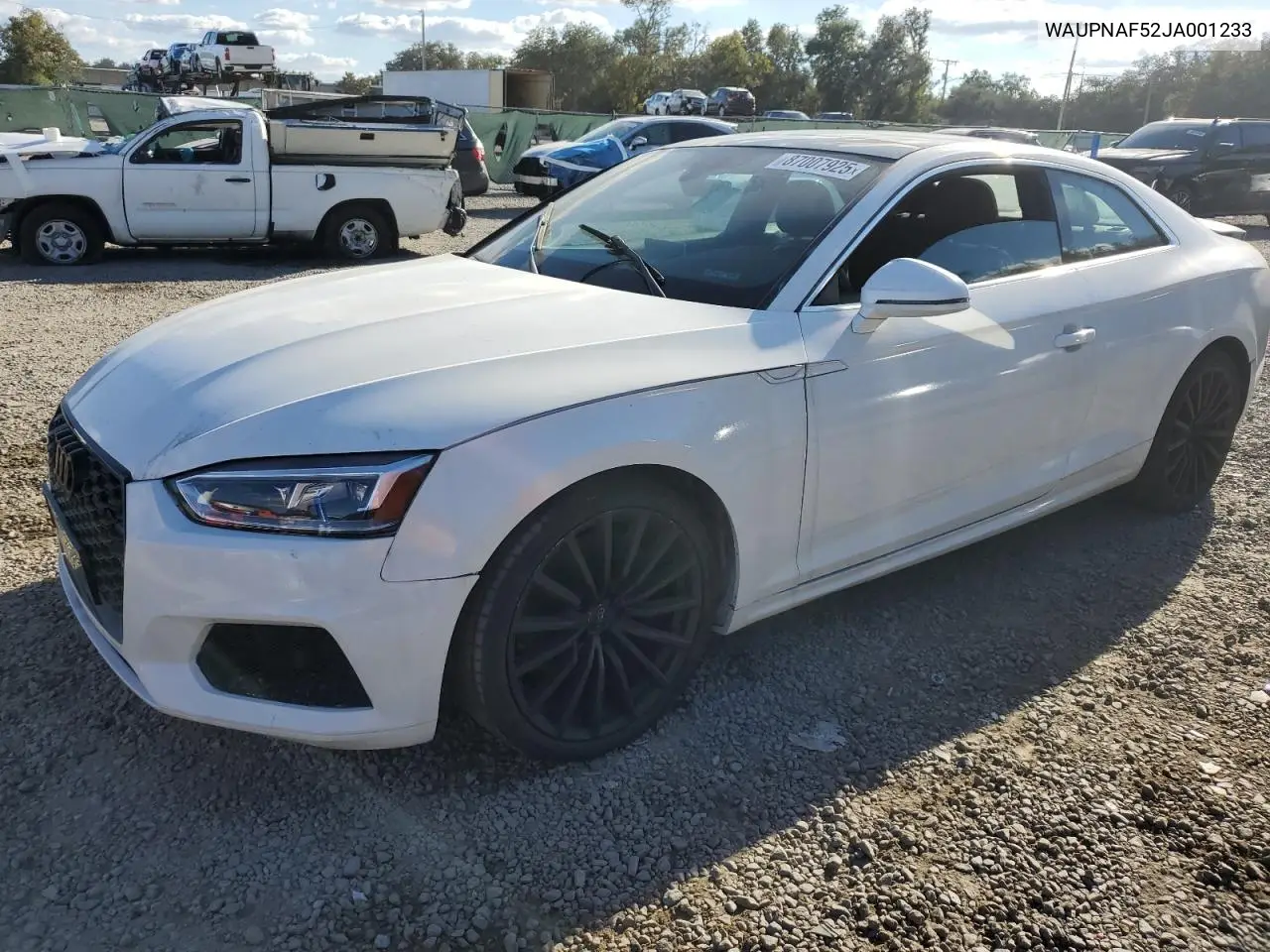 WAUPNAF52JA001233 2018 Audi A5 Premium Plus