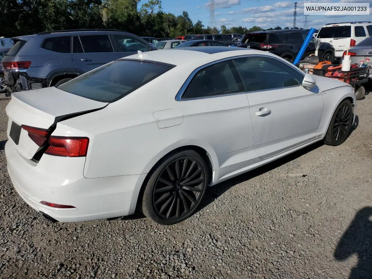 WAUPNAF52JA001233 2018 Audi A5 Premium Plus