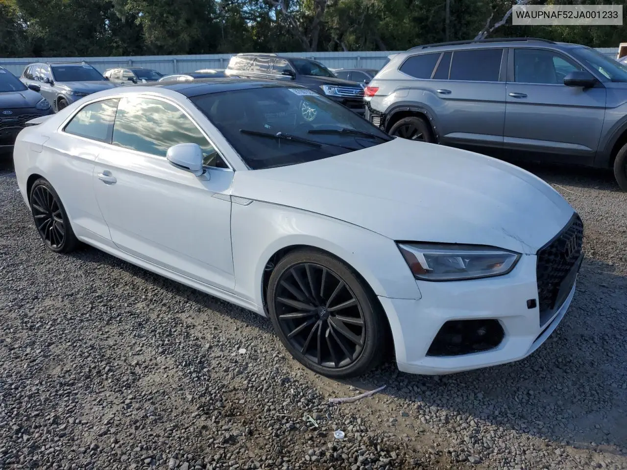 WAUPNAF52JA001233 2018 Audi A5 Premium Plus