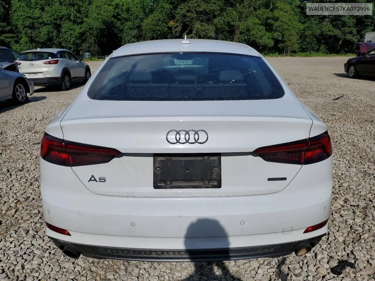 2019 Audi A5 Premium Plus S-Line VIN: WAUENCF57KA072996 Lot: 57493316