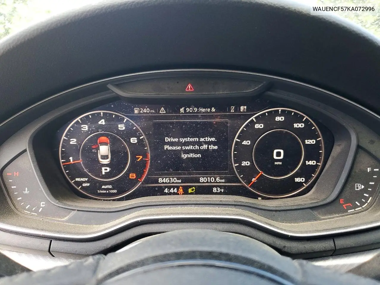 2019 Audi A5 Premium Plus S-Line VIN: WAUENCF57KA072996 Lot: 57493316