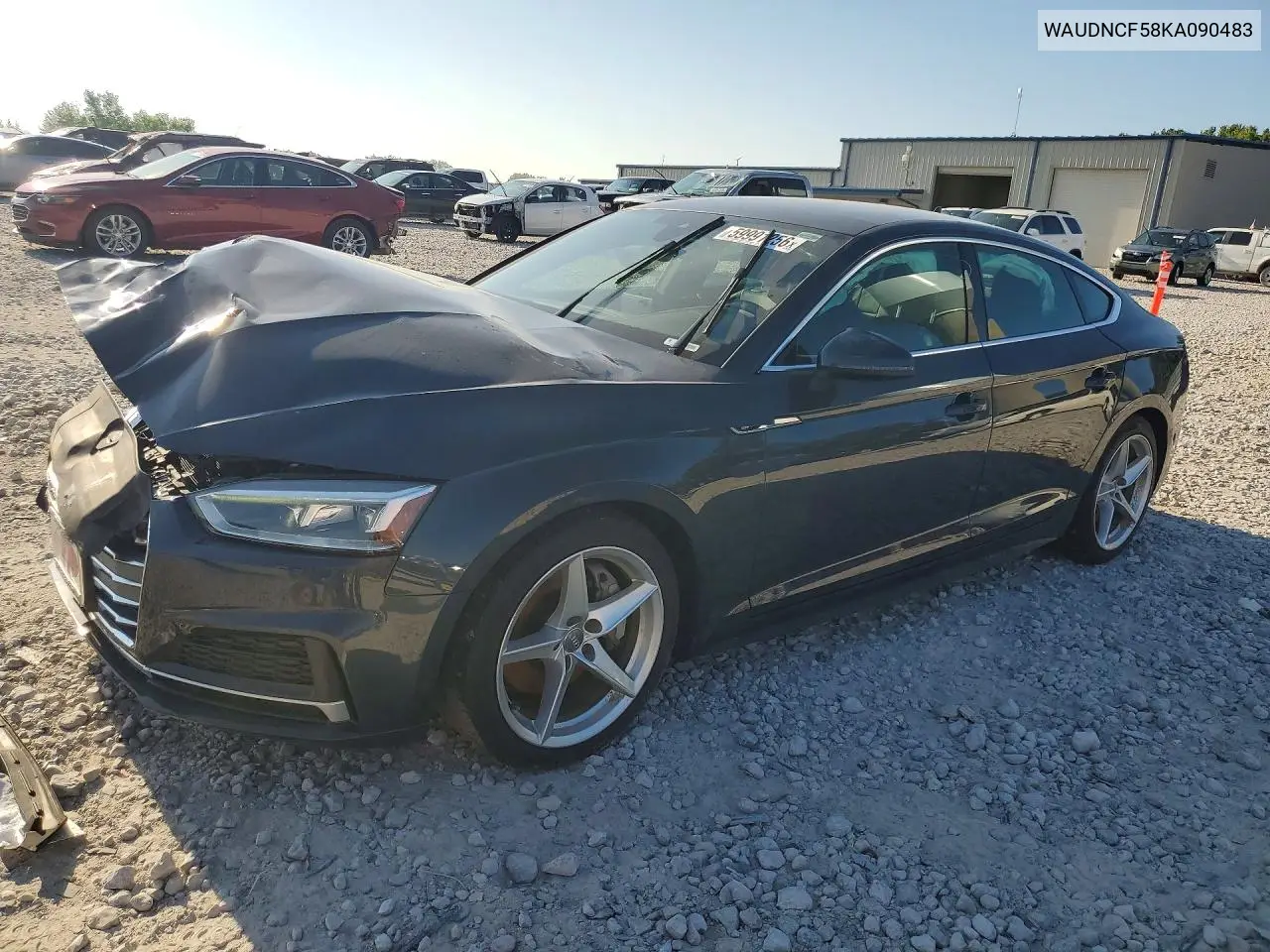2019 Audi A5 Premium S Line VIN: WAUDNCF58KA090483 Lot: 59991256