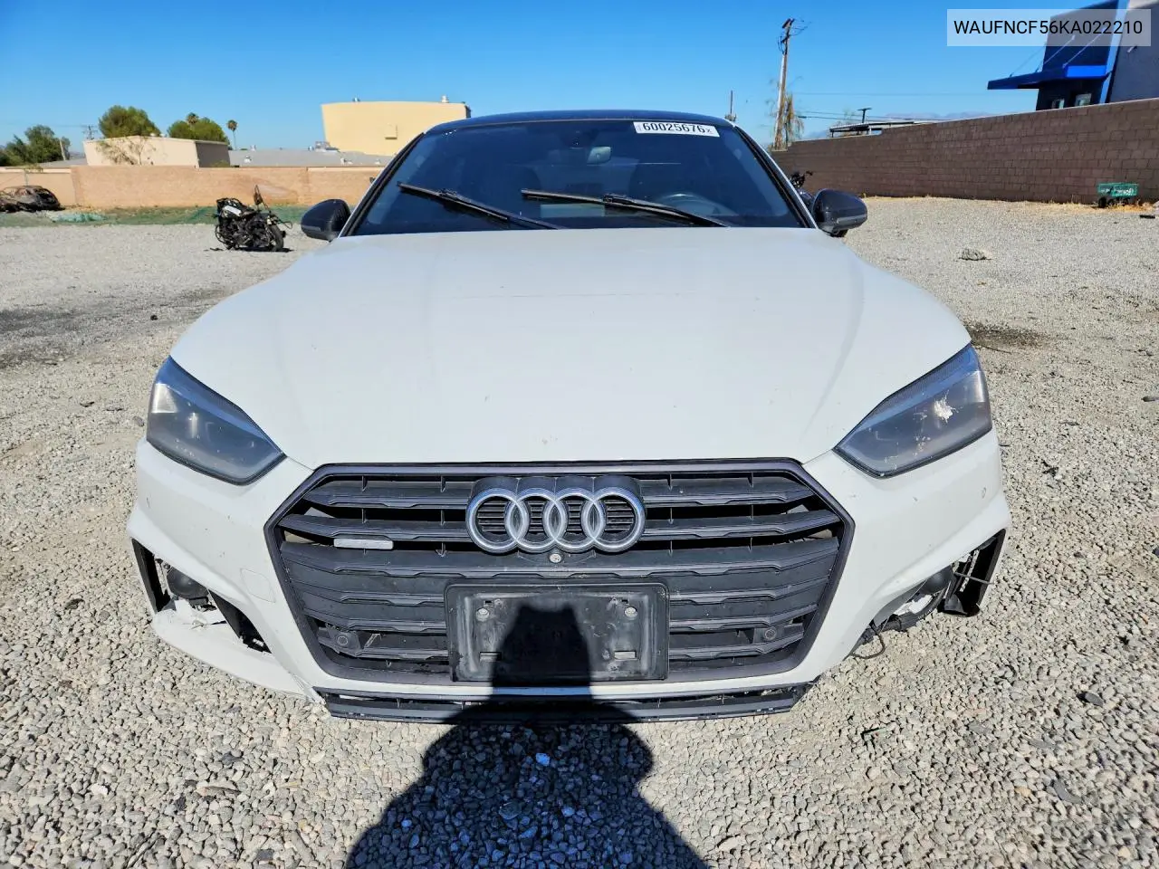 2019 Audi A5 Prestige S-Line VIN: WAUFNCF56KA022210 Lot: 60025676