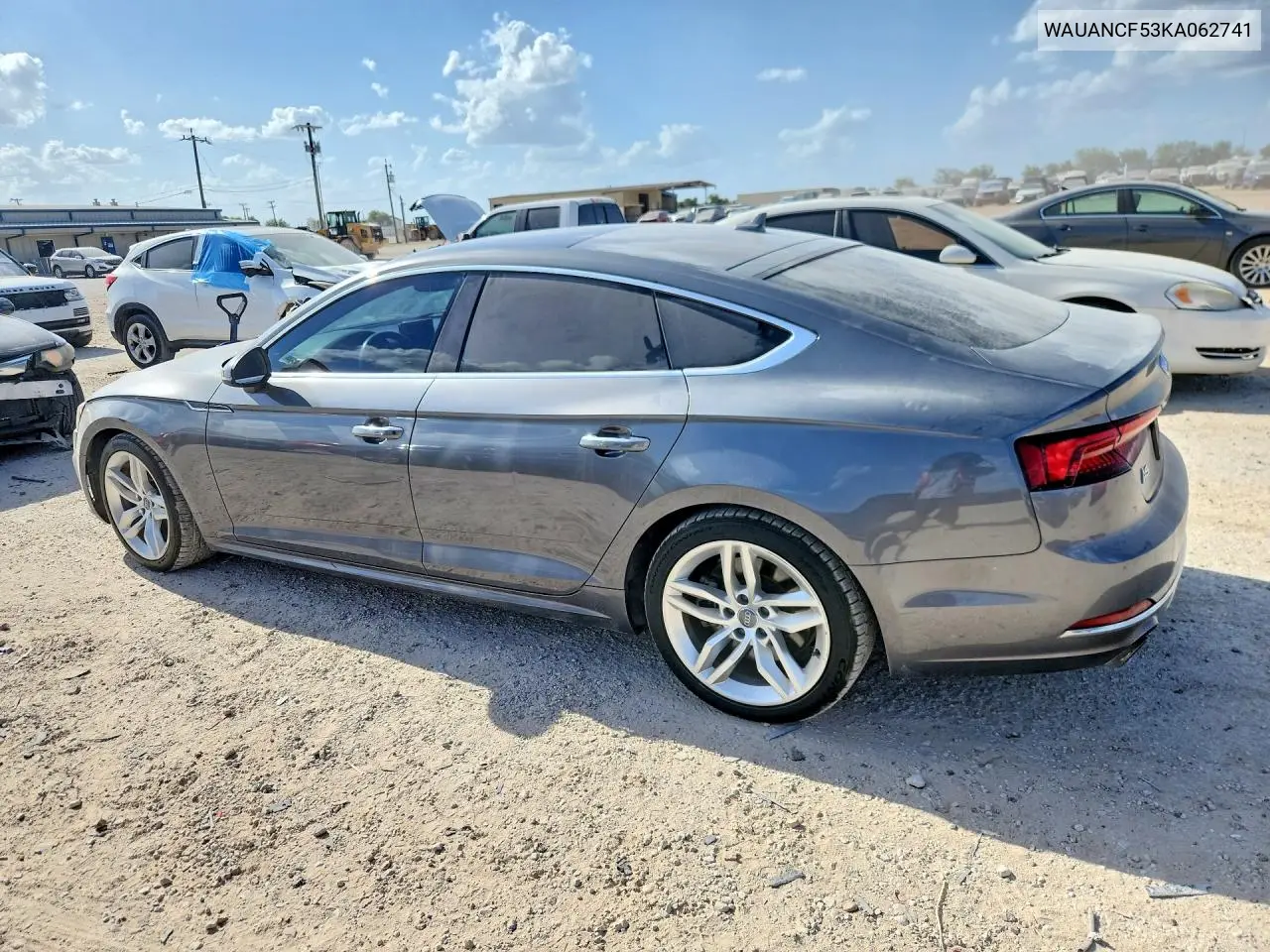 2019 Audi A5 Premium VIN: WAUANCF53KA062741 Lot: 60055076