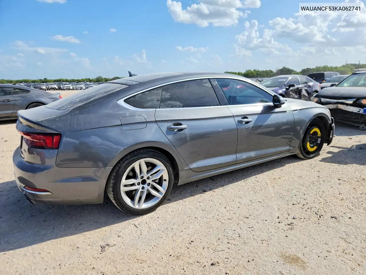 2019 Audi A5 Premium VIN: WAUANCF53KA062741 Lot: 60055076