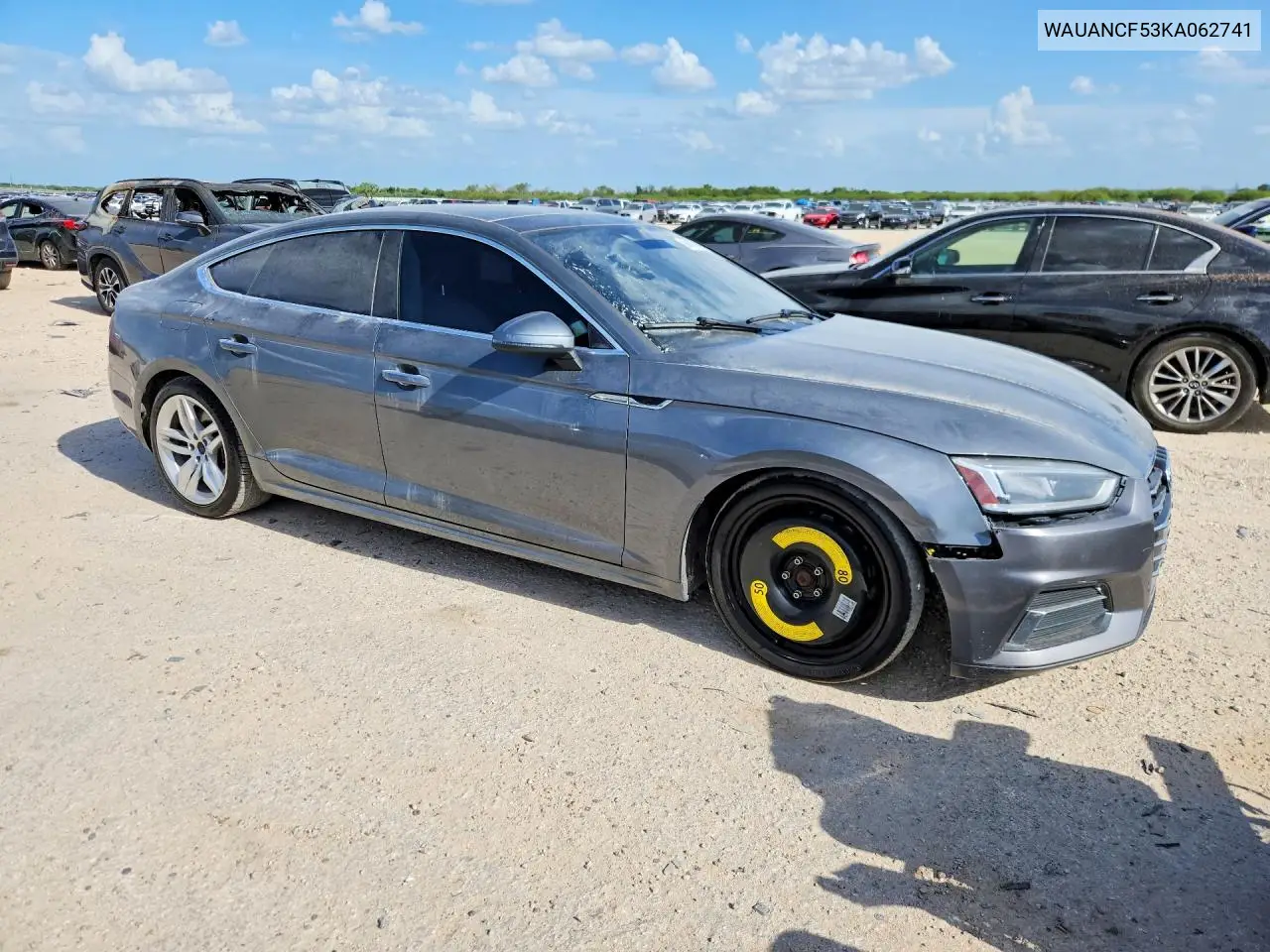 2019 Audi A5 Premium VIN: WAUANCF53KA062741 Lot: 60055076
